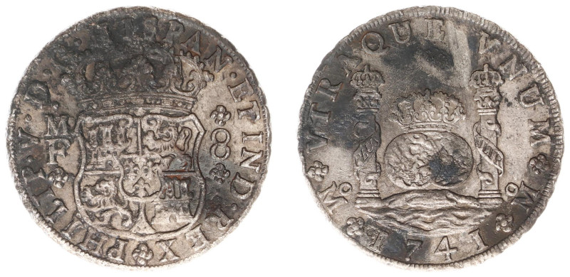 Mexico - Philip V (1700-1746) - 8 Reales 1741-MF (KM103, CCT704, Cayon9427) - Ob...