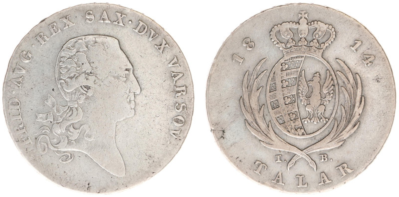 Poland - Friedrich August I (1807-1814) - Talar 1814-IB (KM87, AKS194, J.207) - ...