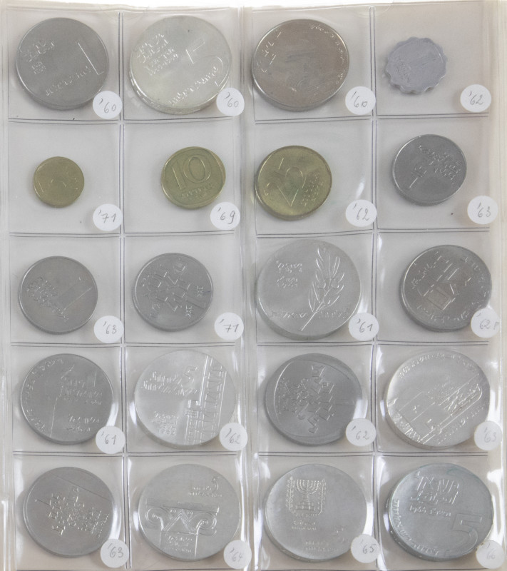 Coins world in albums - Israel - Collection coins Israel in album ca. 1949-1973 ...