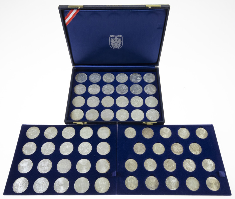 Coins world in boxes - Austria - Special presention box with collection 25, 50 &...