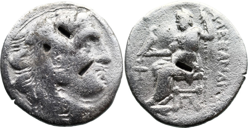 Greek
KINGS of MACEDON. Alexander III the Great (336-323 BC). Kolophon
AR Drac...