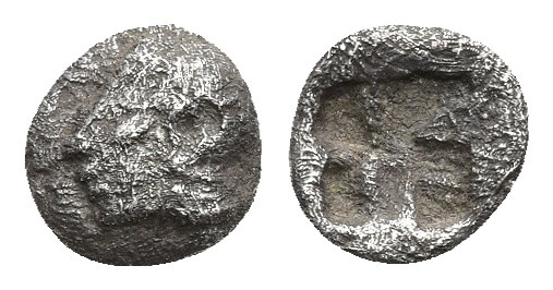 Greek
IONIA. Kolophon. (Circa 530/25-500 BC)
AR Tetartemorion (5.3mm 0.14g)