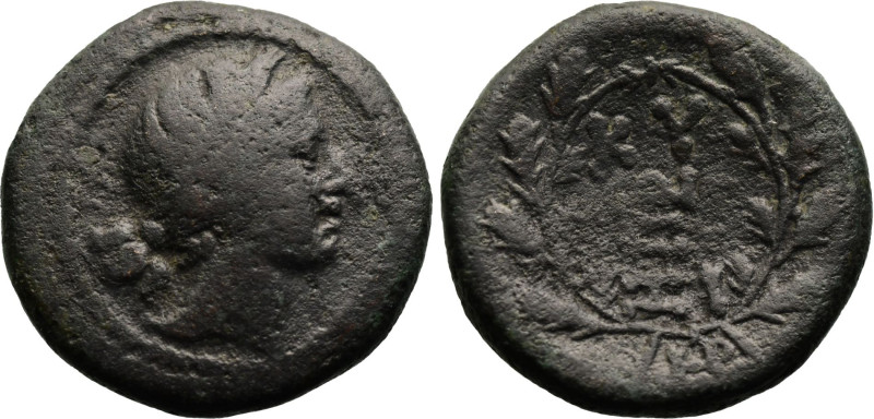 Greek
MYSIA. Kyzikos (Circa 2nd-1st centuries BC)
AE Bronze (19mm 6.58g)