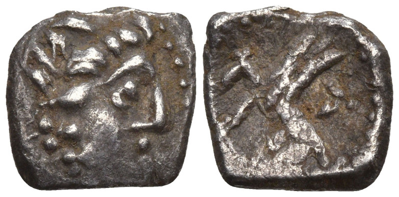 Greek
LYCAONIA. Laranda. (Circa 324/3 BC)
AR Obol (8.8mm 0.52g)