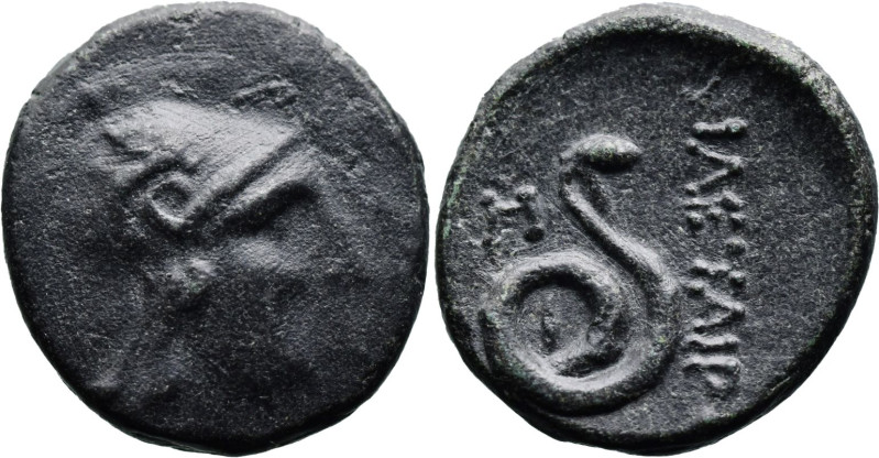 Greek
MYSIA. Pergamon. Philetairos. (200-133 BC)
AE Bronze (15.4mm 2.8g)