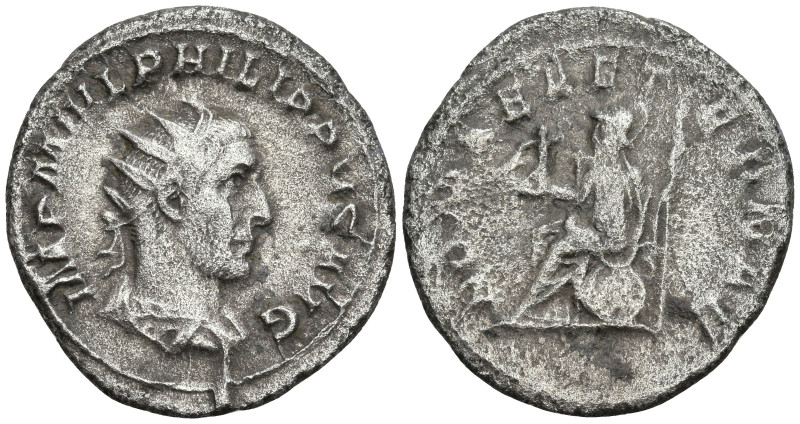 Roman Imperial
Philip I (244-249 AD). Rome
AR Antoninianus (16.4mm 4.18g)