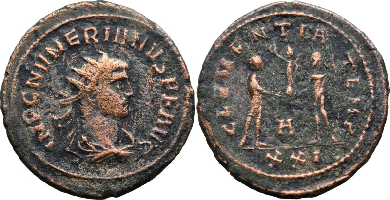 Roman Imperial
Numerian (283-284 AD). Antioch
AE Antoninianus (23mm 4.35g)