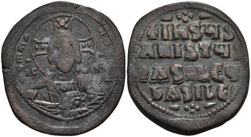 Byzantine
Anonymous Follis. Time of Basil II with Constantine VIII (976-1025.AD...