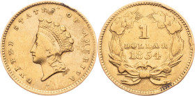 Federal republic, 1 Dollar 1854
