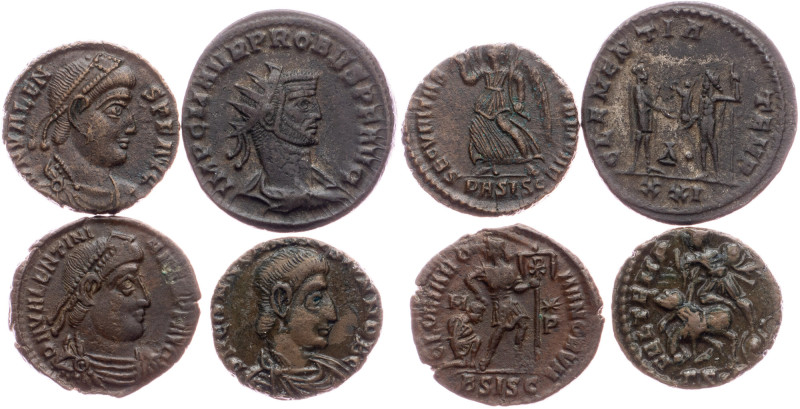 Ancient, Lot Ancient, Ancient, Lot, AE, Lot of 4pcs, added Probus antoninian; VF...