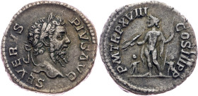 Septimius Severus, Denar 193-211, P M TR P XVIII COS III P P
