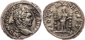 Caracalla, Denar 211-217, FIDEI EXERCITVS
