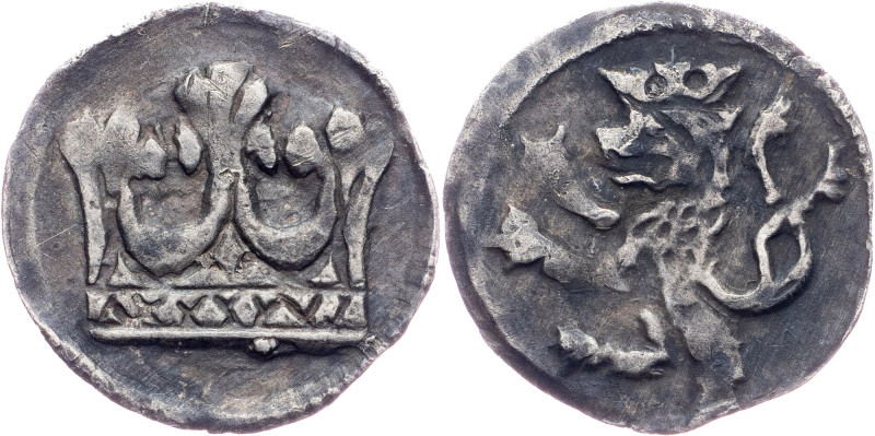 Charles IV., Heller after 1366, Heidingsfeld Bohemia, Charles IV., Heller after ...