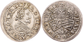 Ferdinand II., 3 Kreuzer 1624, Graz