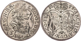Leopold I., 3 Kreuzer 1693, Hall