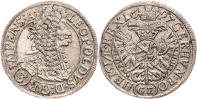Leopold I., 3 Kreuzer 1697, GE, Prague