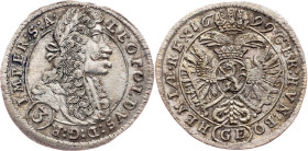 Leopold I., 3 Kreuzer 1699, GE, Prague