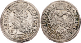 Leopold I., 3 Kreuzer 1701, FN, Oppeln