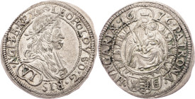 Leopold I., 6 Kreuzer 1676, Pressburg