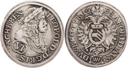 Leopold I., 6 Kreuzer 1688, Vienna
