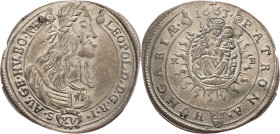 Leopold I., 15 Kreuzer 1663, KB, Kremnitz
