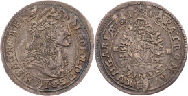 Leopold I., 15 Kreuzer 1681, KB, Kremnitz