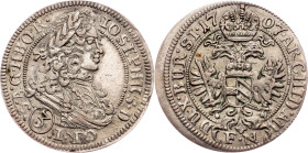 Joseph I., 3 Kreuzer 1707, FN, Oppeln