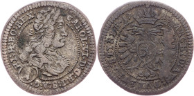 Charles VI., 1 Kreuzer 1713, Graz