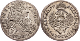 Charles VI., 3 Kreuzer 1717, Prague