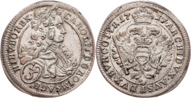 Charles VI., 3 Kreuzer 1717, Vienna