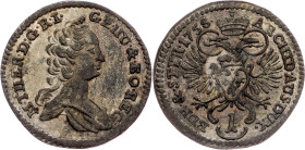 Maria Theresia, 1 Kreuzer 1758, Graz