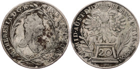 Maria Theresia, 20 Kreuzer 1763, Vienna