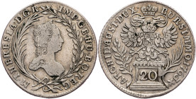 Maria Theresia, 20 Kreuzer 1763, Prague