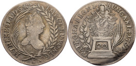 Maria Theresia, 20 Kreuzer 1764, KB, Kremnitz