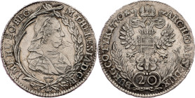 Maria Theresia, 20 Kreuzer 1770, I.C.-S.K.