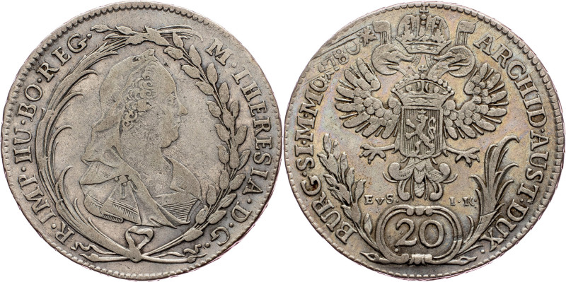 Maria Theresia, 20 Kreuzer 1780, E.v.S.-I.K. Austria-Hungary, Maria Theresia, 20...