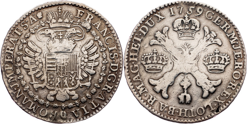 Franz I. Stephan, 1/2 Thaler 1759, Brussels Austrian Netherlands, Franz I. Steph...