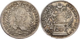 Franz I. Stephan, 20 Kreuzer 1756, W-I, Vienna