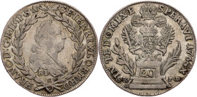 Franz I. Stephan, 20 Kreuzer 1765, B.P./S.K.-P.D.