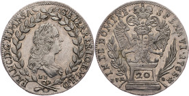 Franz I. Stephan, 20 Kreuzer 1765, BB/E.V.M.-D