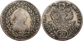 Joseph II., 20 Kreuzer 1773, F/.A.-.S.