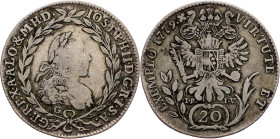 Joseph II., 20 Kreuzer 1779, G/I.B.-I.V.