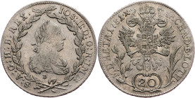 Joseph II., 20 Kreuzer 1781, B