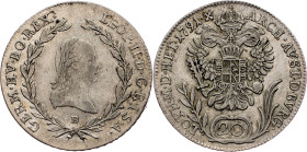 Leopold II., 20 Kreuzer 1791, B