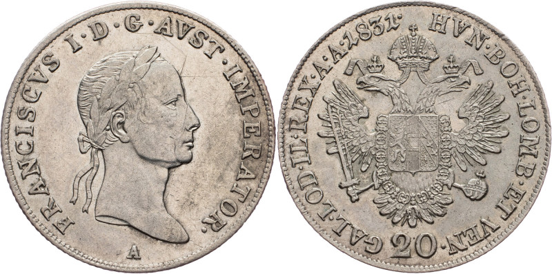 Franz I. (II.), 20 Kreuzer 1831, A Austria-Hungary, Franz I. (II.), 20 Kreuzer 1...