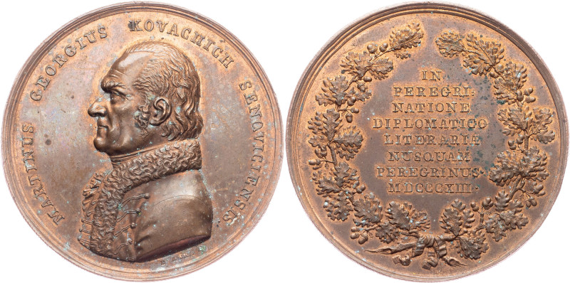 Hungary, Medal 1813, Kovachich Márton György Austria-Hungary, Hungary, Medal 181...