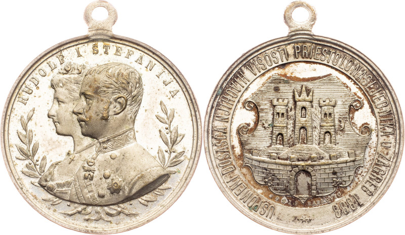 Zagreb, Medal 1888, Josip Radkovic Austria-Hungary, Zagreb, Medal 1888, Josip Ra...