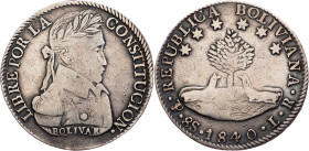 Republic, 8 Soles 1840, Potosi