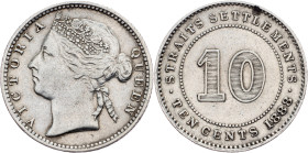 Victoria, 10 Cents 1888, London