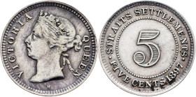 Victoria, 5 Cents 1897, Birmingham